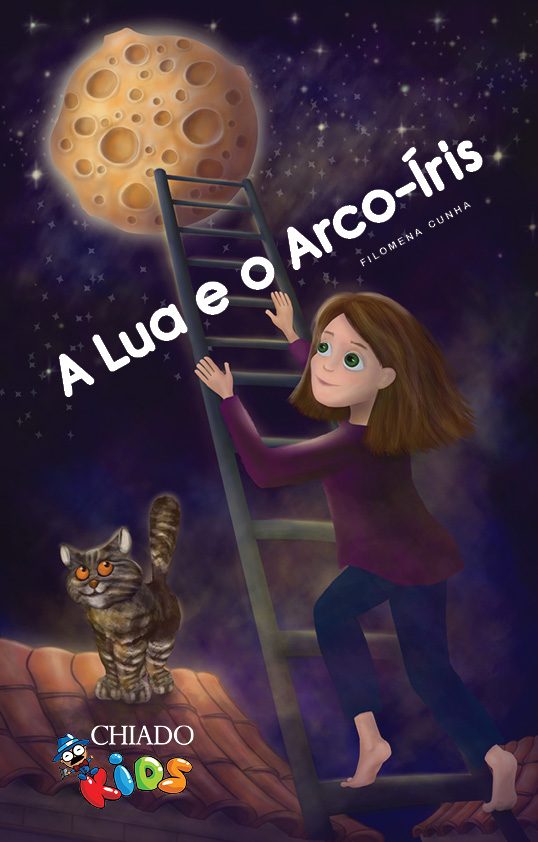 A lua e o arco-íris